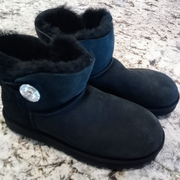 ugg mini bailey button swarovski